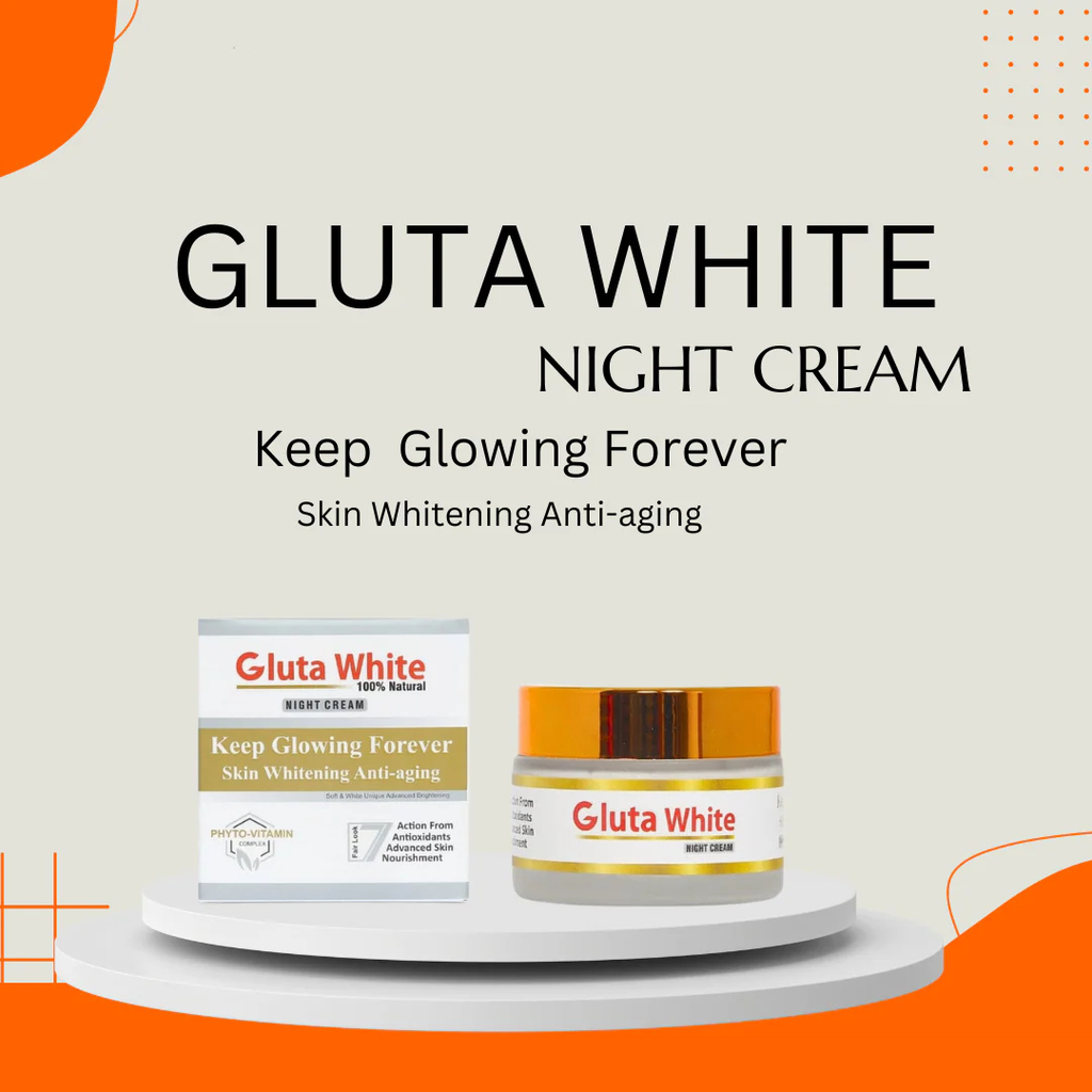 Gluta White Night Cream & Gluta White Face Wash