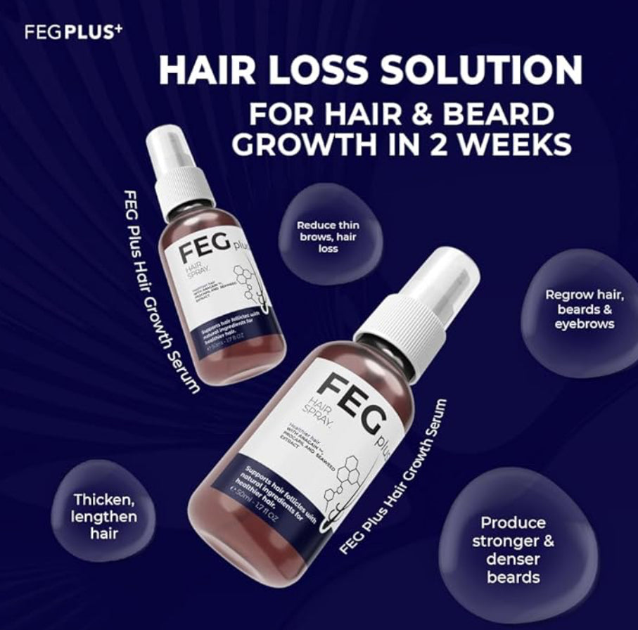 2 FEG PLUS Hair Growth Spray ( Bundle Offer )