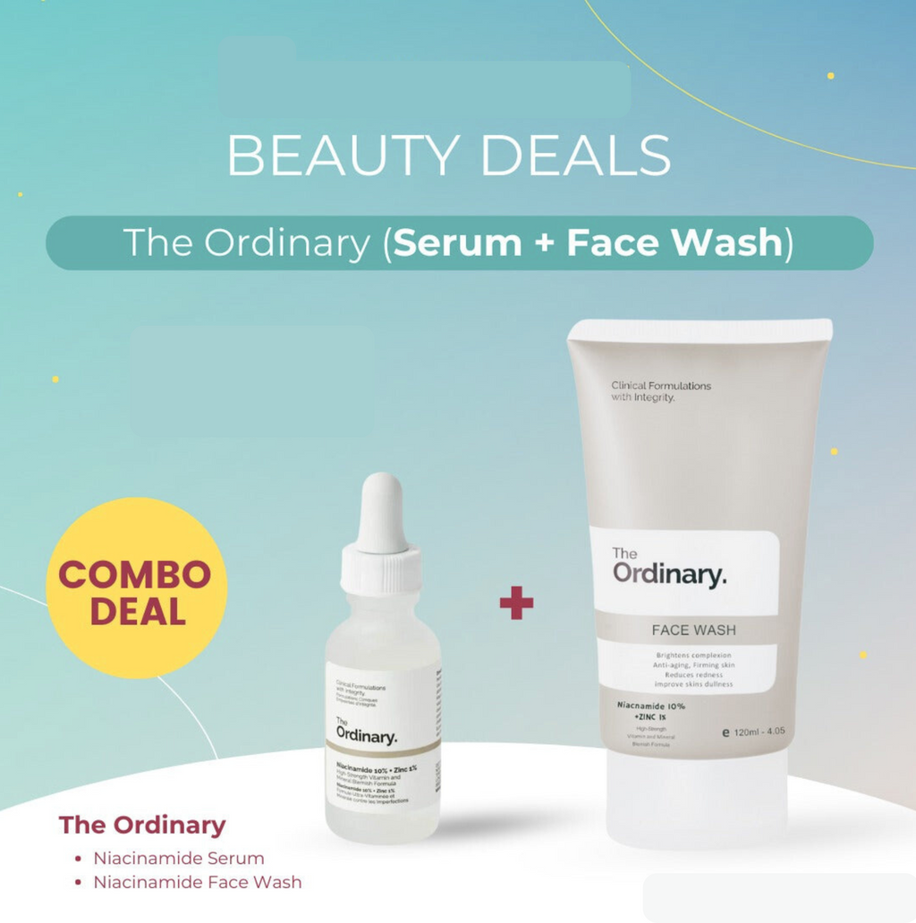 The Ordinary Niacinamide Serum & The Ordinary Facewash.