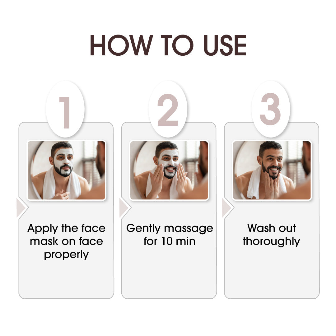 NICONI Men Enzyme De-Tan Pack for Face & Body | Sun Tan Removal |