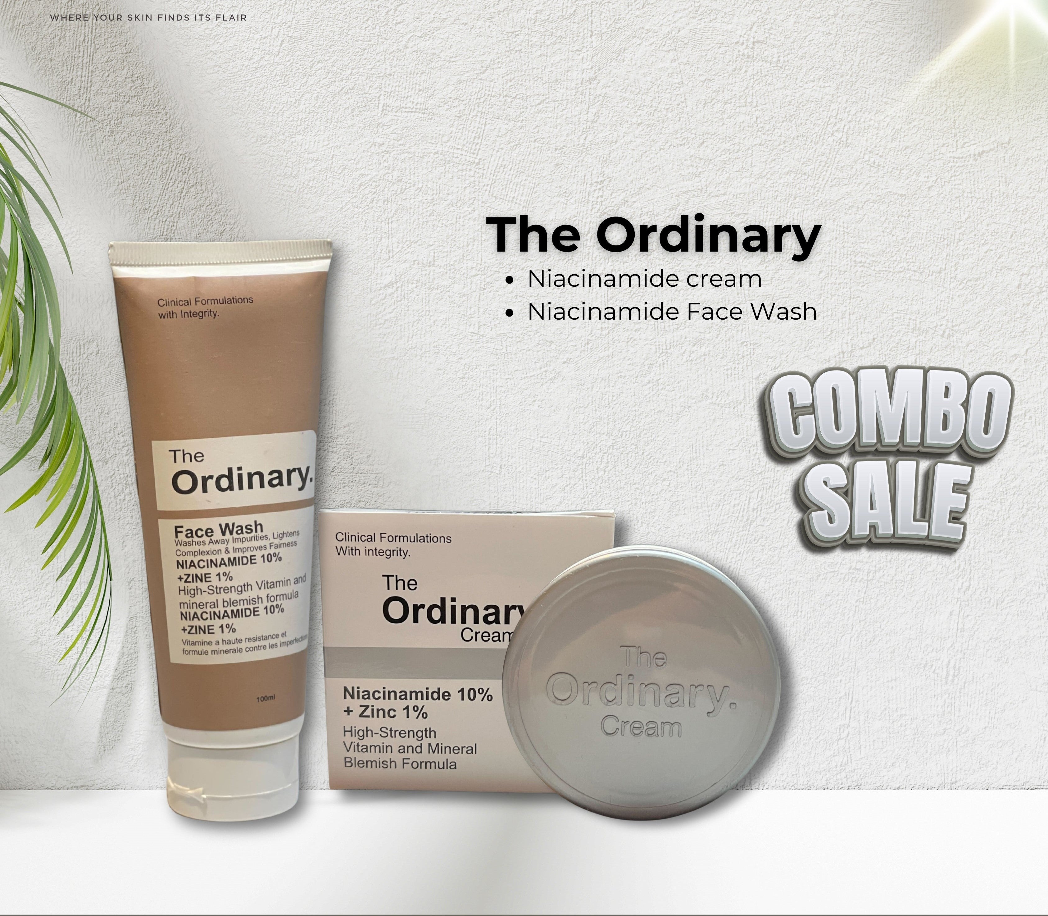 The Ordinary Niacinamide Cream & The Ordinary Facewash.