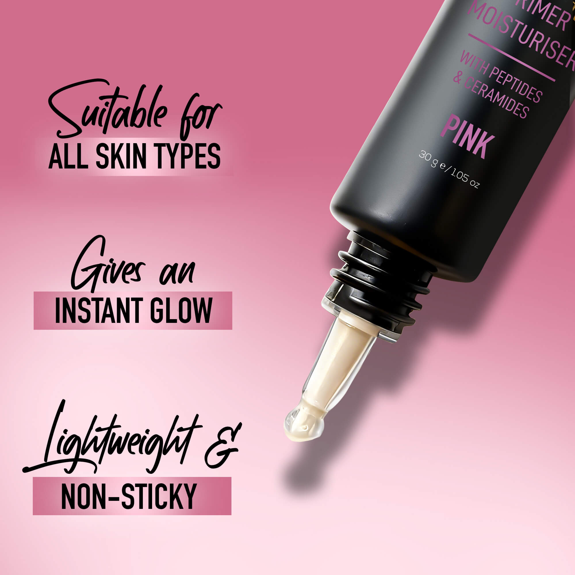 RENEE Yours Truly Strobe Cream | 3-In-1 Highlighter, Primer & Moisturiser, 30g