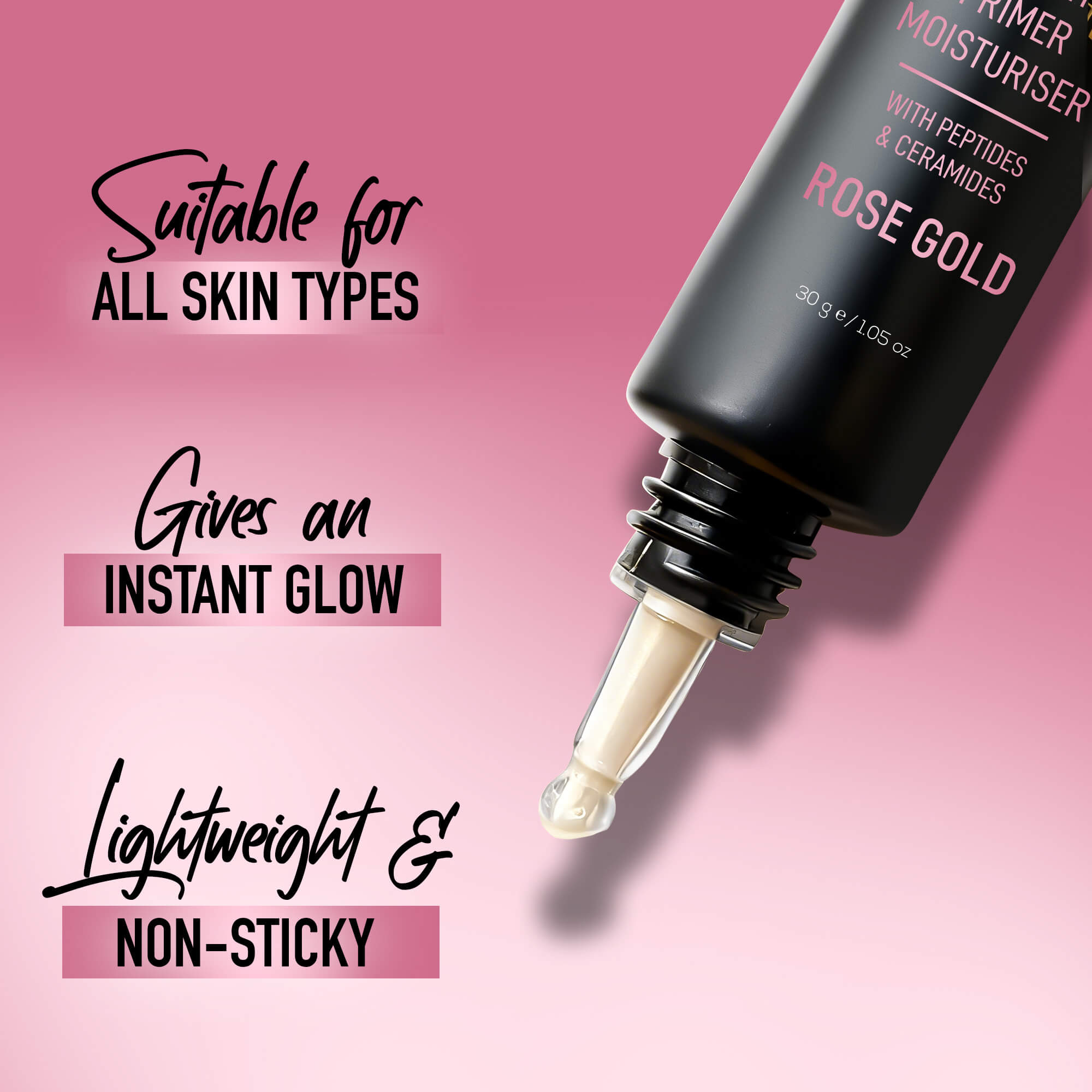 RENEE Yours Truly Strobe Cream | 3-In-1 Highlighter, Primer & Moisturiser, 30g
