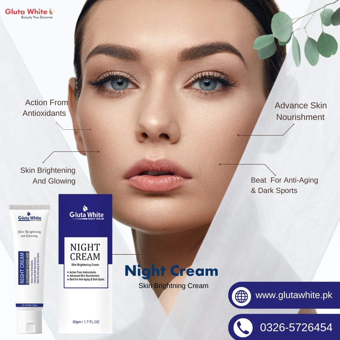 Gluta White Night Cream Tube Pack